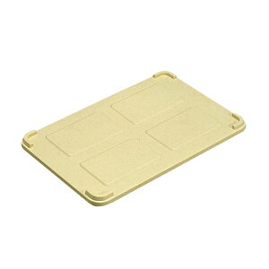 直送・代引不可 パンコンテナー/食品用コンテナー 【フタのみ単品 大型用蓋】 アイボリー 清掃簡単【代引不可】 別商品の同時注文不可