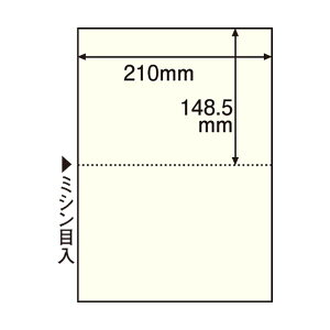 直送・代引不可(まとめ) TANOSEE マルチプリンター帳票(FSC森林認証紙) A4 2面 穴なし クリーム 1箱(500枚) 【×2セット】別商品の同時注文不可