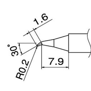 直送・代引不可 白光 T12-JS02 こて先/0.2JS型 別商品の同時注文不可