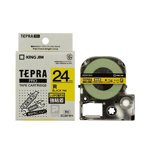 �����E����s�� �i�܂Ƃ߁j �L���O�W�� �e�v�� PRO �e�[�v�J�[�g���b�W ���S�� 24mm ���^������ SC24YW 1�� �y×4�Z�b�g�z �ʏ��i�̓��������s��