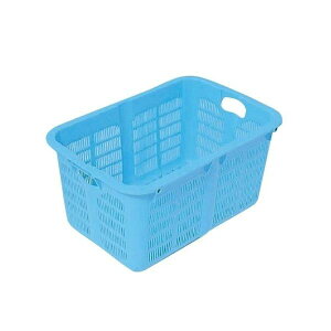 直送・代引不可 プラスケット/網目ボックス 【No.500 金具なし】 ブルー スタッキング金具使用時:段積み可【代引不可】 別商品の同時注文不可