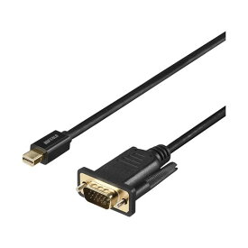 直送・代引不可バッファロー（サプライ） miniDP-VGA 変換ケーブル 2m ブラック BMDPVG20BK別商品の同時注文不可