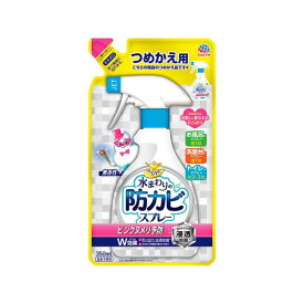 直送・代引不可（まとめ） アース製薬 らくハピ 防カビスプレー 無香性 詰替え 350ml 【×20セット】別商品の同時注文不可