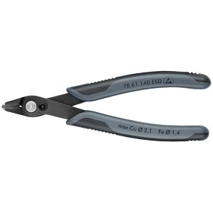 直送・代引不可 KNIPEX(クニペックス) 7861-140ESD エレクトロニクス スーパーニッパーXL(SB) 別商品の同時注文不可