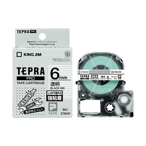 �����E����s�� (�܂Ƃ�) �L���O�W�� �e�v�� PRO �e�[�v�J�[�g���b�W ���S�� 6mm �����^������ ST6KW 1�� �y×10�Z�b�g�z �ʏ��i�̓��������s��