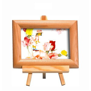 直送・代引不可 いわさきちひろ 心温まる ナチュラル 木製 フォトフレーム イーゼル付き 花と少女 写真立て 額 フレーム 別商品の同時注文不可