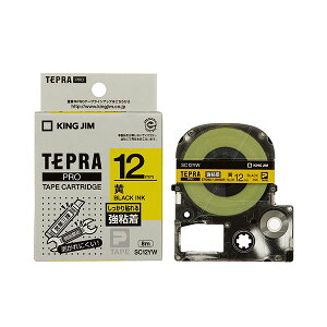 �����E����s�� (�܂Ƃ�) �L���O�W�� �e�v�� PRO �e�[�v�J�[�g���b�W ���S�� 12mm ���^������ SC12YW 1�� �y×10�Z�b�g�z �ʏ��i�̓��������s��