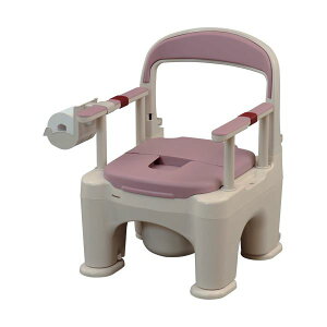 直送・代引不可 パナソニック エイジフリーポータブルトイレ 座楽 ラフィーネ プラスチック便座 ミスティパープル PN-L30200V 1台 別商品の同時注文不可