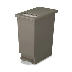 直送・代引不可 モダン ゴミ箱/ダストボックス 【45L ブラウン】 ユニード プッシュ&ペダル45S 〔リビング オフィス 店舗〕 別商品の同時注文不可