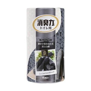 直送・代引不可 (まとめ)エステー トイレの消臭力 炭と白檀400ml 1セット(5個)【×10セット】 別商品の同時注文不可