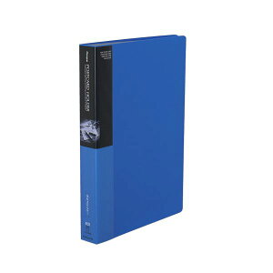 直送・代引不可 コクヨ ポストカードホルダー(固定式)A4タテ 200枚収容 青 ハセ-230NB 1セット(4冊) 別商品の同時注文不可