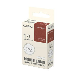 �����E����s�� �i�܂Ƃ߁j�J�V�I NAME LAND�N���t�g�e�[�v 12mm×5m ���b�h/�x�[�W������ XR-12KRRD 1�y×10�Z�b�g�z �ʏ��i�̓��������s��