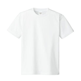 直送・代引不可（まとめ）ATドライTシャツ 150cm ホワイト 150g ポリ100% 【×10個セット】別商品の同時注文不可