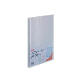 直送・代引不可 （まとめ）TANOSEE クリアファイル A4タテ30ポケット 背幅17mm ブルー 1セット(10冊) 【×3セット】 別商品の同時注文不可