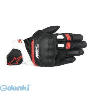 (LINE�N�[�|���L)�A���p�C���X�^�[�Y alpinestars 8021506610250 SP�|5 LEATHER GLOVE 123 BLACK WHITE RED L ���U�[�O���[�u L�T�C�Y �t�ă��f��