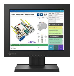 FDX1204T-TBK uvysE[J[sz EIZO DuraVision12.1C`J[tj^[(1024x768/DisplayPort(HDCP 1.3)AHDMI(HDCP 1.4)AD-Sub 15s(~j