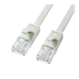 (LINE�N�[�|���L)�T�����T�v���C KB-FL6A-05W �J�e�S��6A�t���b�gLAN�P�[�u�� 5m �z���C�g KBFL6A05W �t���b�g�^�C�v