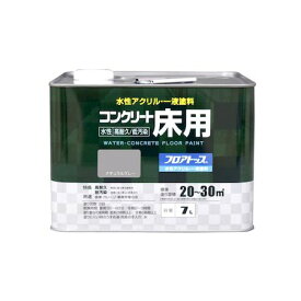 アトムハウスペイント 4971544161341 水性コンクリート床用 フロアトップ 7L ＃27 ナチュラルグレー