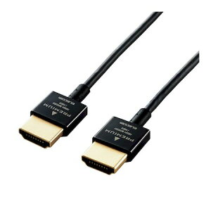 �G���R�� ELECOM CAC-HDPSS10BK HDMI�P�[�u�� �v���~�A�� 1m 4K�Ή� �X���� ���^�R�l�N�^ ���� ���掿 �C�[�T�l�b�g�Ή��u���b�N CACHDPSS10BK