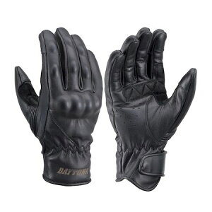 デイトナ DAYTONA 19561 バイク用 グローブ Mサイズ ブラック ゴートスキン ソフトプロテクター タッチパネル対応 春夏秋 本革 ヴィンテージライン HBG−063