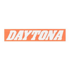 デイトナ DAYTONA 21262 バイク ステッカー ブランドロゴ DAYTONA 角型 80×16mm オレンジ／白文字