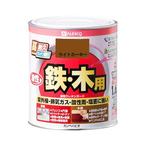 カンペハピオ 00037640231016 油性ウレタンガード ライトカーキー 1.6L Hapio Kanpe ALESCO【キャンセル不可】