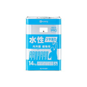 カンペハピオ 00447650013140 水性ツヤあり建物用PRO 白 14K Kanpe Hapio ALESCO【キャンセル不可】