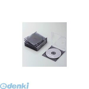 ELECOM エレコム CCD-JSCS10CBK Blu-ray/DVD/CDケース スリム/PS/1枚収納 CCD-JSCS10CBK CCDJSCS10CBK