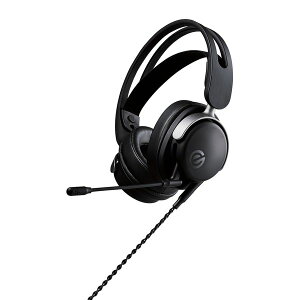 ELECOM �G���R�� HS-VH300BK �Q�[�~���O�w�b�h�Z�b�g �L��3�D5mm �I�[�o�[�w�b�h �}�C�N�t�� ���ˏグ�~���[�g�@�\ Vcustom �u���b�N HSVH300BK