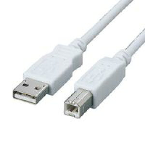 ELECOM �G���R�� USB2-FS3 �t�F���C�g����USB�P�[�u�� USB2FS3 �t�F���C�g�R�A���� �p�\�R�����Ӌ@�� A-B�^�C�v TypeA TypeB �v�����^ �z���C�g