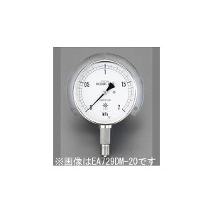 (LINE�N�[�|���L)�y���[�݌ɕi�z�u�����v�y�l��z���s�z �G�X�R EA729DM-100 ���� ����s�E�����[�J�[�����s�� 75mm0-10MPa�X�e�����X���c�o�t���͌v ���� �Q�[�W EA729DM100�y�L�����Z���s�z