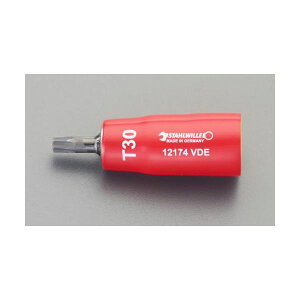 【即納在庫品】「直送」エスコ EA640RT-45 3/8”DRxT45 TORX 絶縁ビットソケット EA640RT45