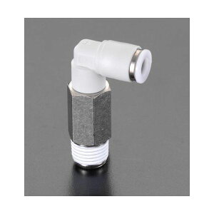 【即納在庫品】「直送」エスコ EA140HC-41 4mm x1/8PTロングエルボユニオン EA140HC41【キャンセル不可】