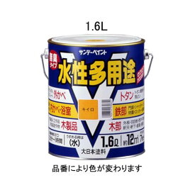 【あす楽対応】「直送」エスコ EA942EB-26A 1．6L 水性 多用途塗料 鉄部/木部用 赤 EA942EB26A【キャンセル不可】