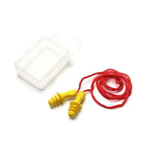 4977292384216 ラバー耳栓紐付 1組入 4977292384216 藤原産業 紐付き 収納ケース付