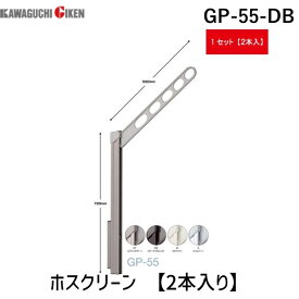 川口技研 GP-55-DB ホスクリーン GP55DB 【2本入り】 ダークブロンズ ローコストタイプ 腰壁用ホスクリーン 上下式 ポール上下タイプ 4971771041928 007281