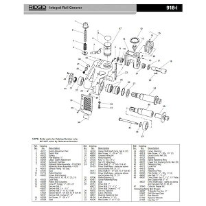 Wbh RIDGID 49252 wbNX XN[ 1/4-20×1/2 F/918