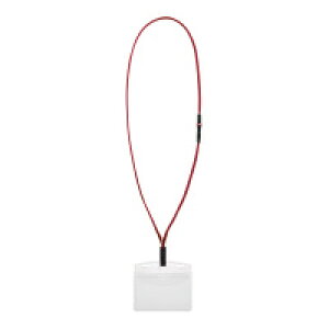 コクヨ KOKUYO ナフ-SP195R 【10個入】吊り下げ名札セット【カードプロテクトタイプ・2つ折り】〈アイドプラス〉 ナフSP195R