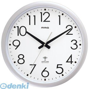 ノア精密 W-462 SM 電波掛け時計 ウェーブ420 銀メタリック W462SM