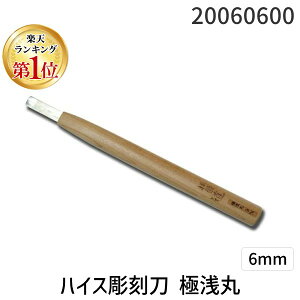 【楽天ランキング1位獲得】道刃物工業 20060600 ハイス彫刻刀 極浅丸 6mm