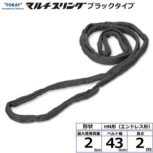 �y���F1�z�V���C HN-W020X2.0BK ���� ����s�E�����[�J�[�����s�� �V���C�}���`�X�����O HN �G���h���X�` �u���b�N�^�C�v 2ton ��43mm ����2m HNW020X2.0BK