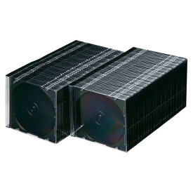 サンワサプライ FCD-PU100MBKN Blu－ray・DVD・CDケース スリムタイプ・100枚セット・ブラック FCDPU100MBKN