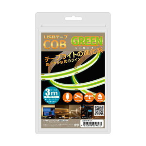 �y���F1�zCOBTP3M-GR ���� ����s�E�����[�J�[�����s�� ���{�g���X�g�e�N�m���W�[ JTT USB�e�[�v COB���C�g 3m �O���[�� COBTP3MGR
