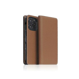 【個数：1個】SD24319I14PBR 直送 代引不可・他メーカー同梱不可 SLG Design Hybrid Grain Leather Diary Case for iPhone 14 Pro Saddle Brown 手帳型