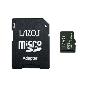 L-B256MSD10-U3X20  sE[J[s 20Zbg Lazos microSDXC[J[h 256GB UHS|I U3 CLASS10 pbP[W LB256MSD10U3X20