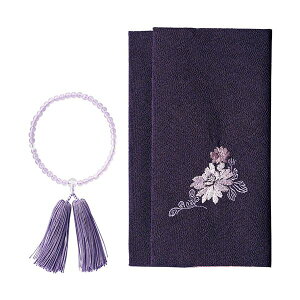 【個数:1個】K50516837 直送 代引不可・他メーカー同梱不可 慶弔ふくさ・念珠セット