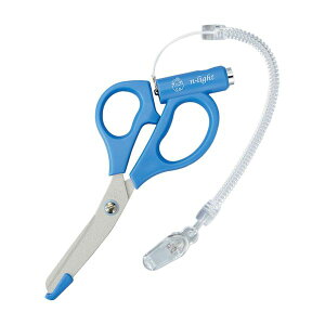 【個数:1個】4965054265125 直送 代引不可・他メーカー同梱不可 木村刃物製作所 LED付ナースライトはさみ LED165B ブルー