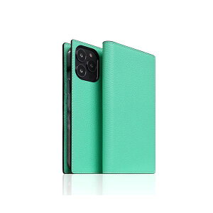 (LINE�N�[�|���L)�y���F1�zSD22123I13PTL ���� ����s�E�����[�J�[�����s�� SLG Design Neon Full Grain Leather Diary Case for iPhone 13 Pro �蒠�^�P�[�X �e�B�[��