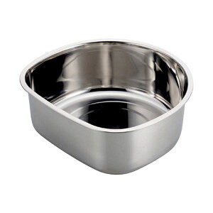 【個数:1個】HB-4146 直送 代引不可・他メーカー同梱不可 パール金属 アットアクア ステンレス製D型洗桶30cm ゴム足付 HB4146