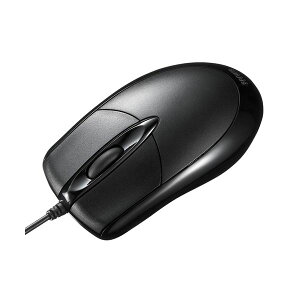 【個数:1個】MA-130HPBK 直送 代引不可・他メーカー同梱不可 サンワサプライ PS/2有線光学式マウス ブラック MA130HPBK
